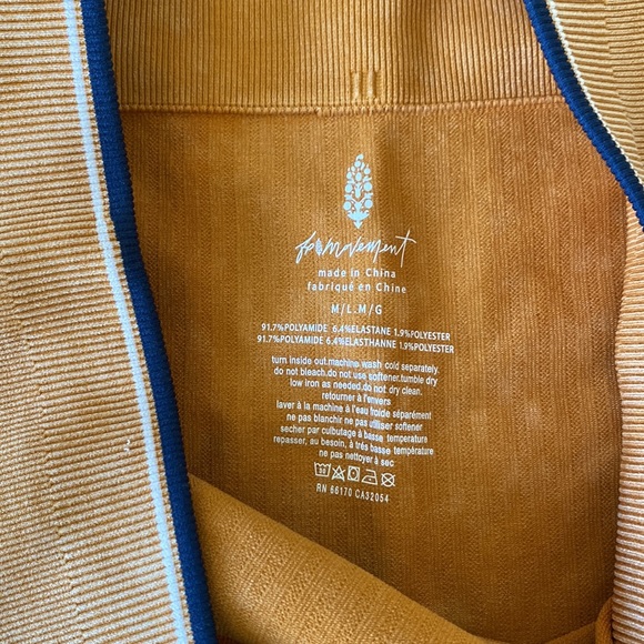 Free People Varsity Tipping Set Shorts - Picture 2 of 3